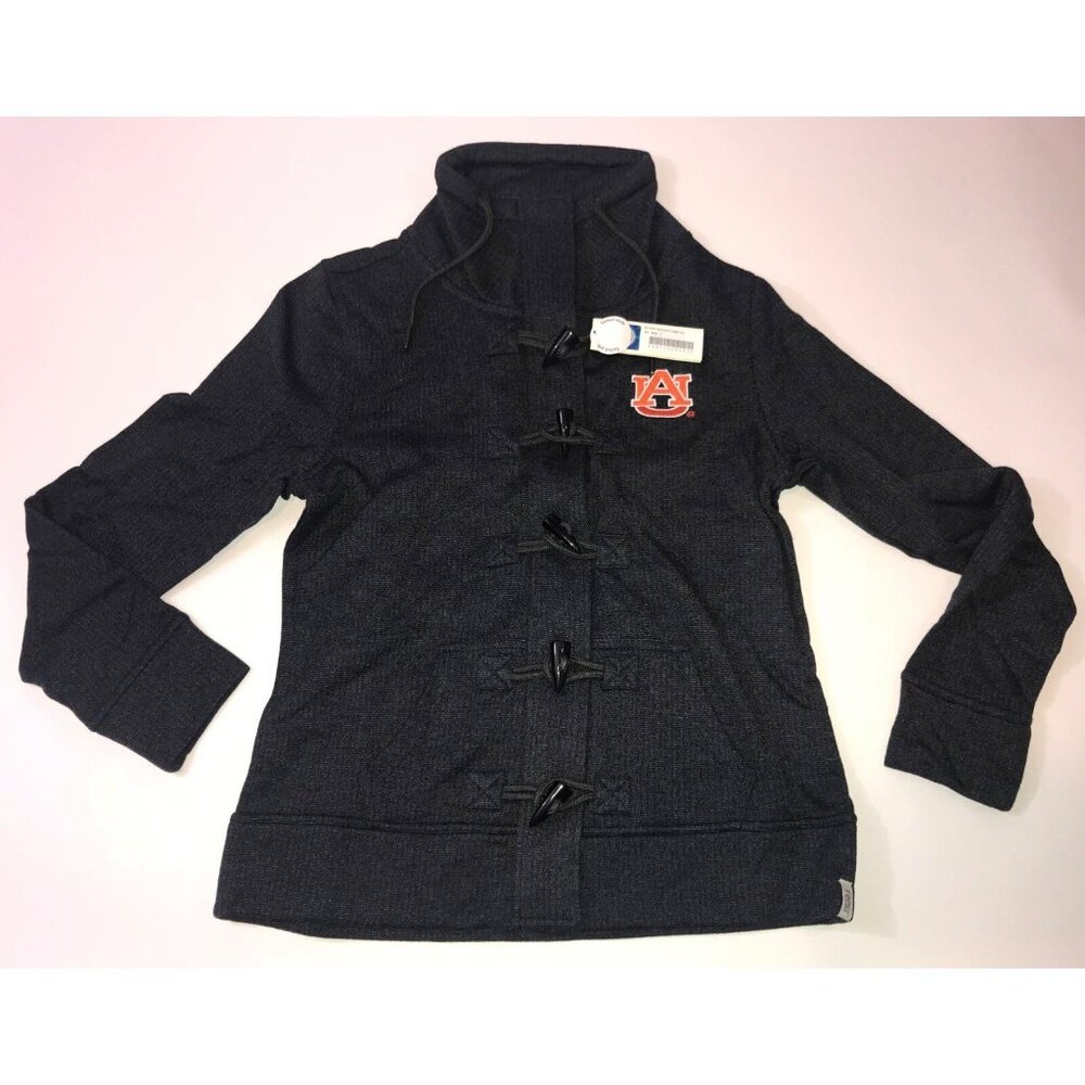 Auburn Tigers Renu Womens Large Charcoal Natucket Tooggle Zip Jacket NEW w Tags